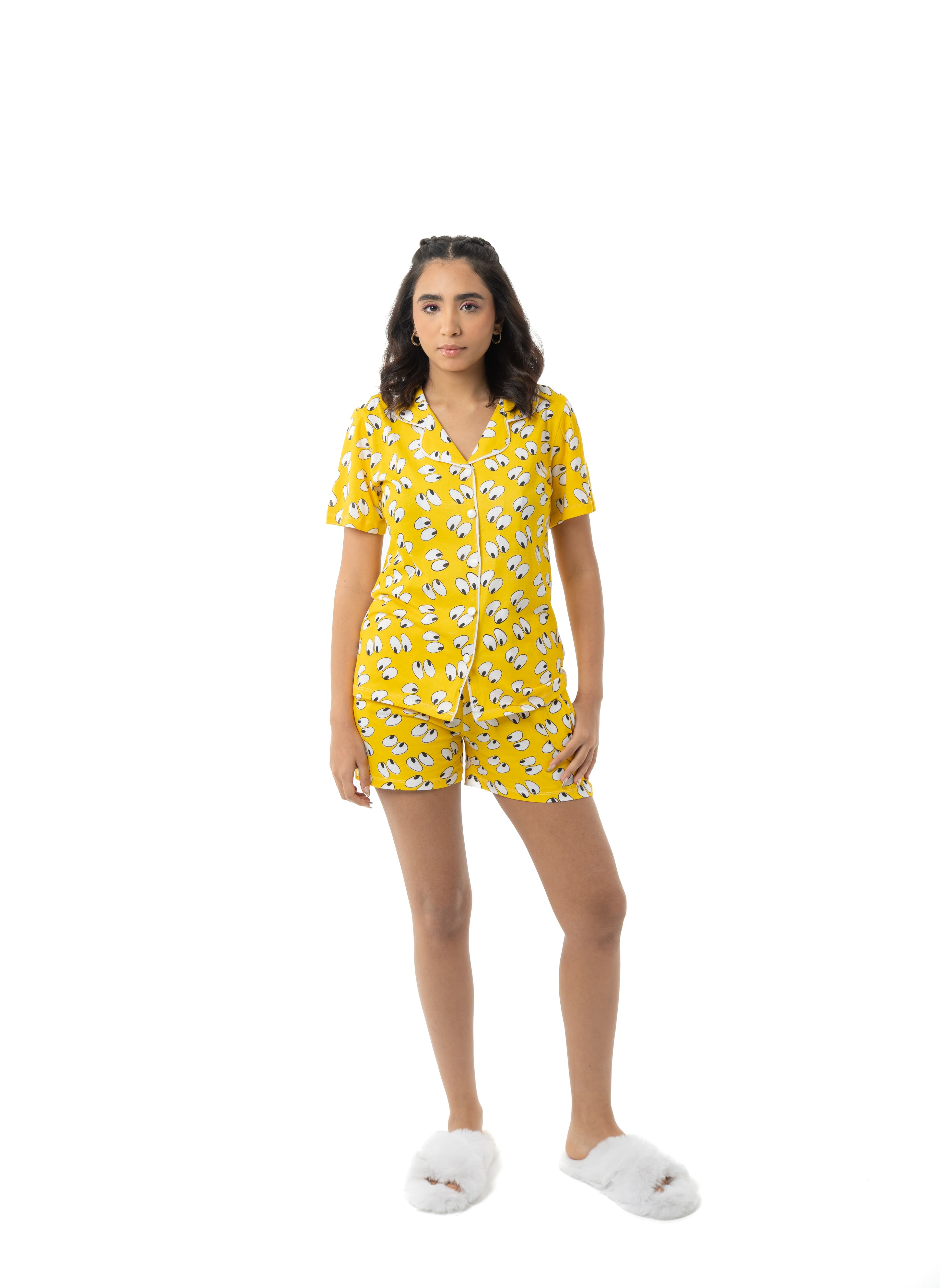 Yellow Eyes Pajama Set