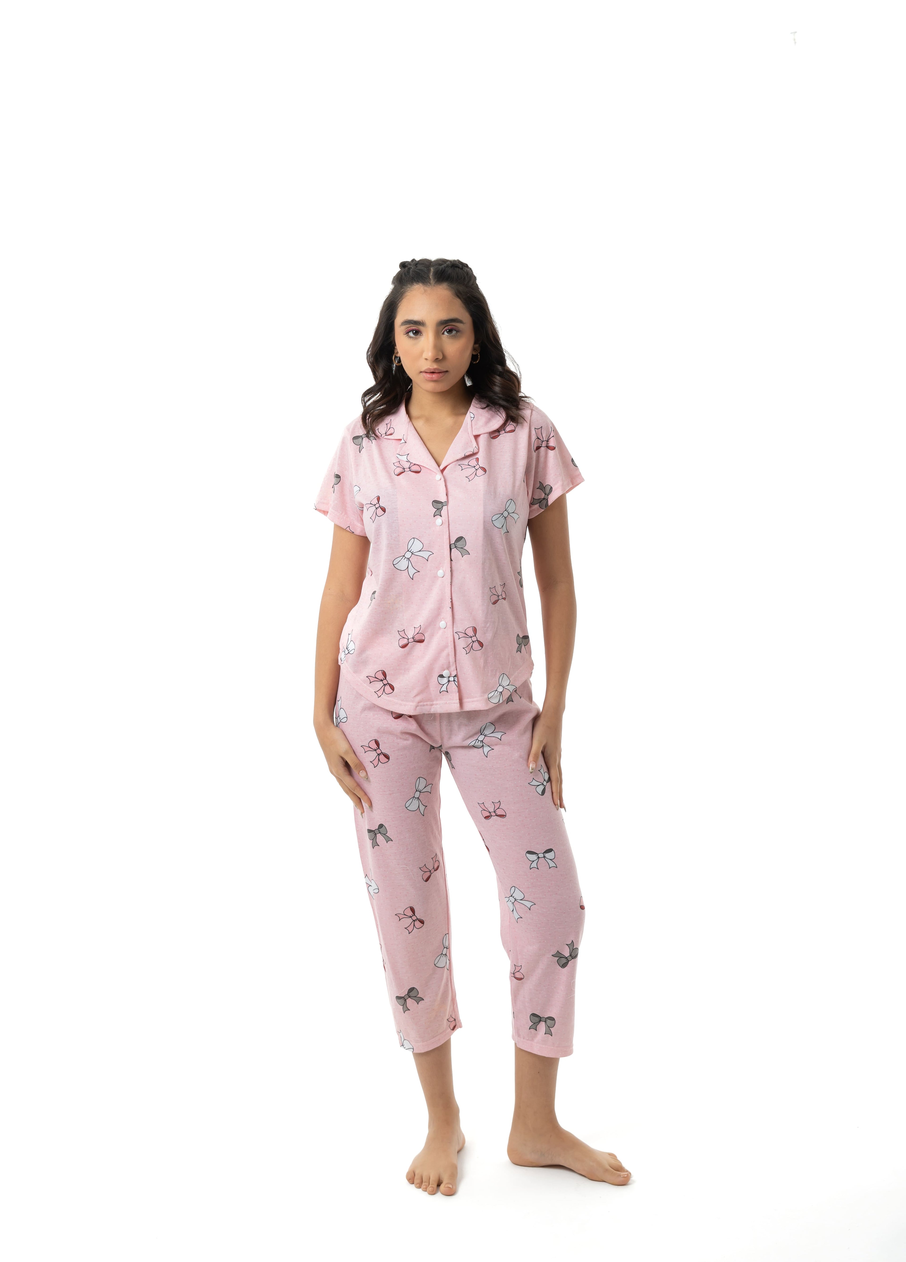 Soft Bow Pajama Set